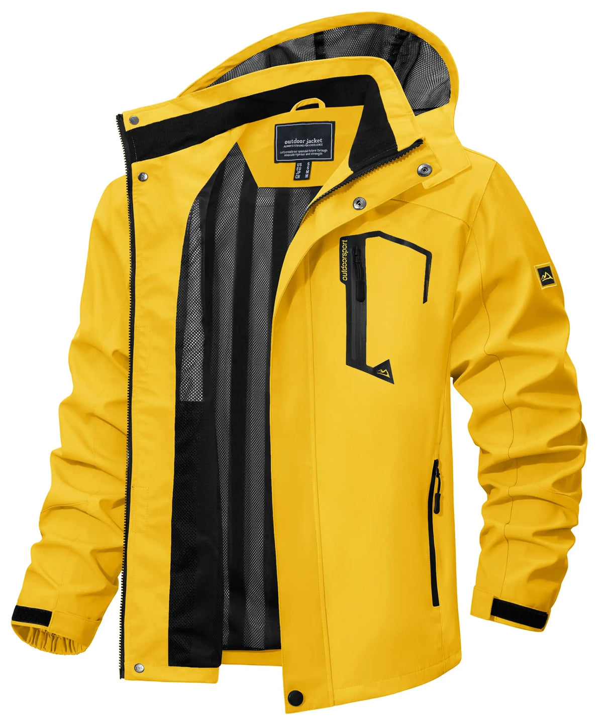Vexaroa Men's Lightweight Mesh-Lined Rain Jacket