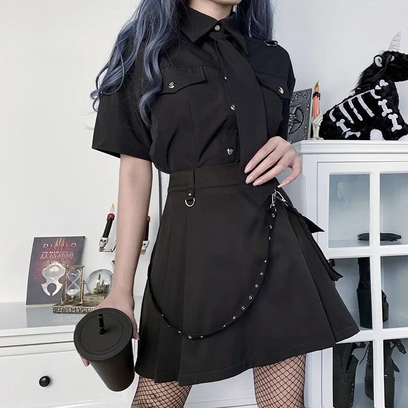 Vexaroa Mini Skirt – Bandage High Waist Streetwear