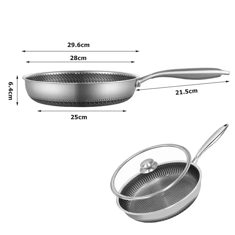 Vexaroa Honeycomb Frying Pan with Lid product photo, view 10