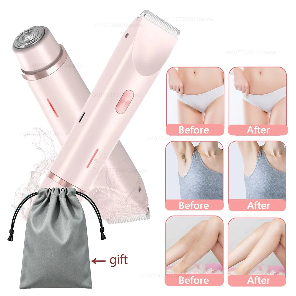 Vexaroa Women's IPX7 Dual-Head Electric Shaver & Body Epilator