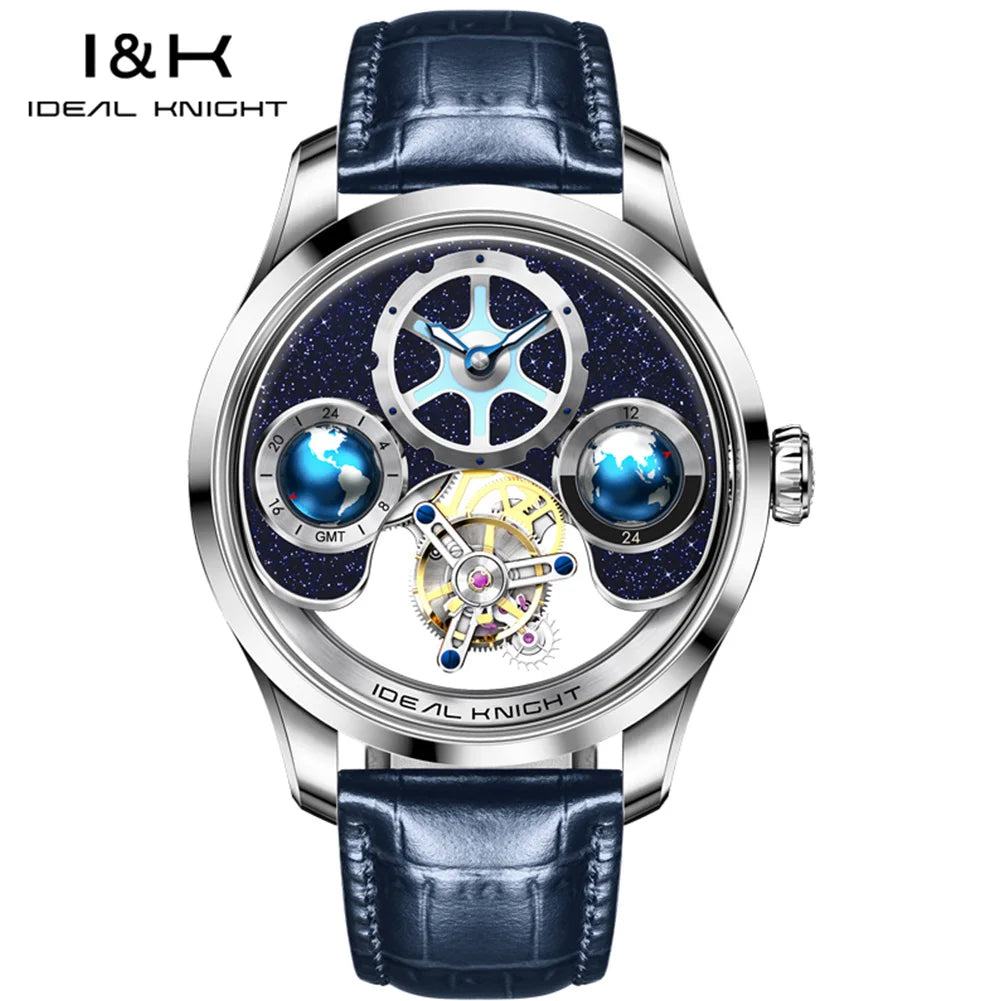 Tourbillon Watch Men 43mm Blue | Vexaro