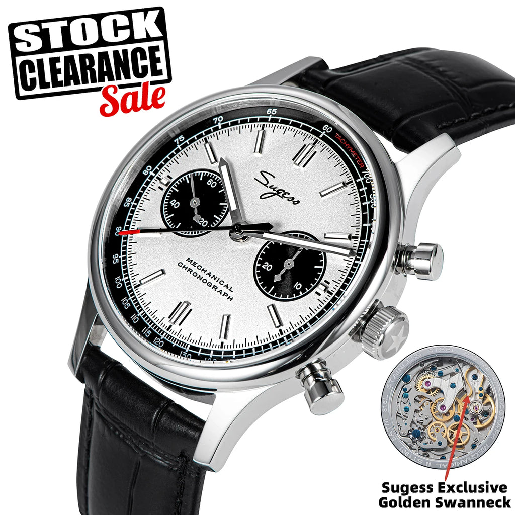 Vexaroa Pilot Chronograph Watch Seagull ST1901 Panda — product image
