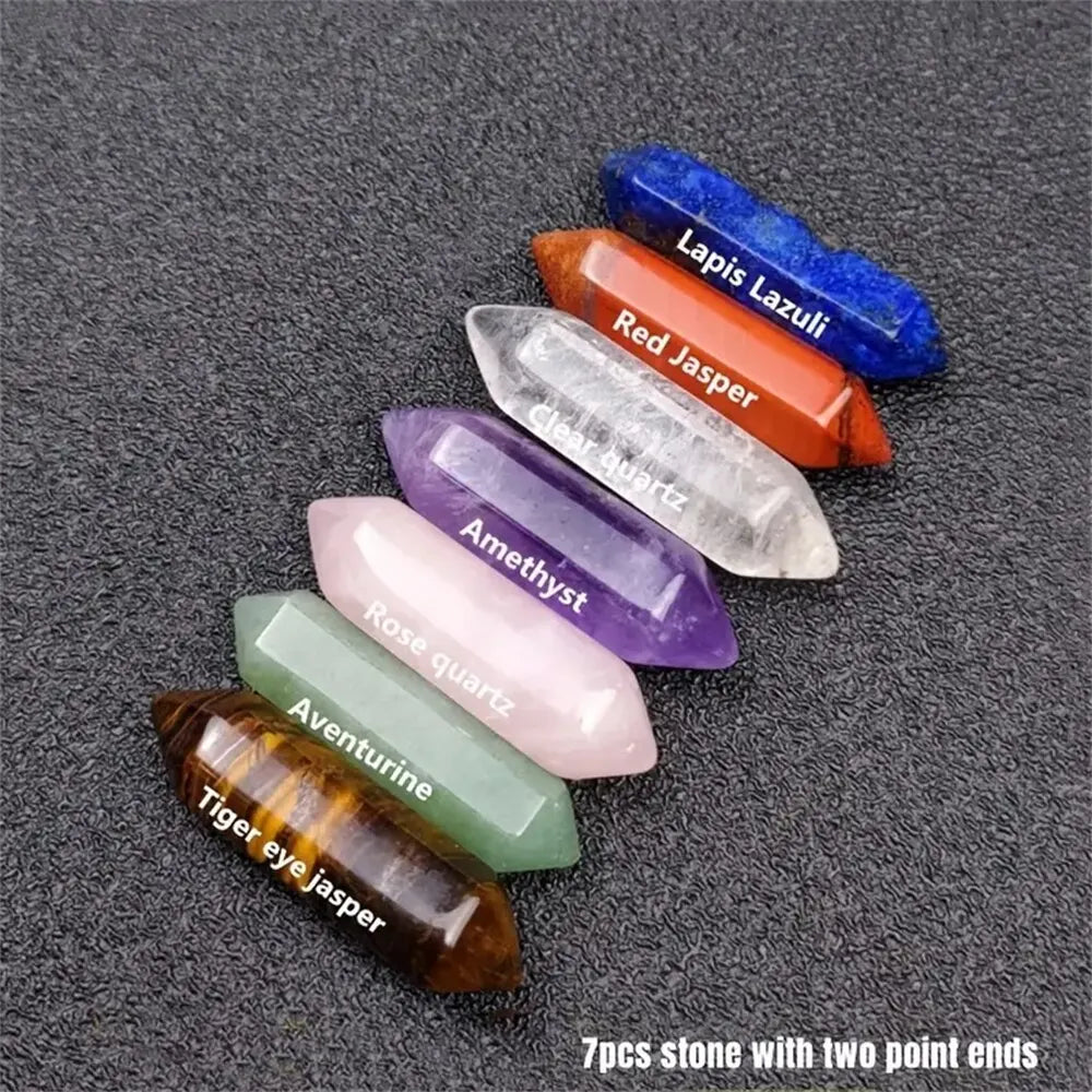 Vexaroa 14-piece quartz crystal point set - view 4