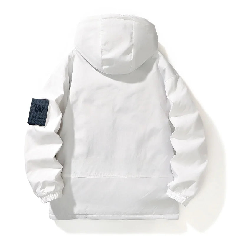 Vexaroa Men's Thickened Hooded Baseball Jacket Winter Coat