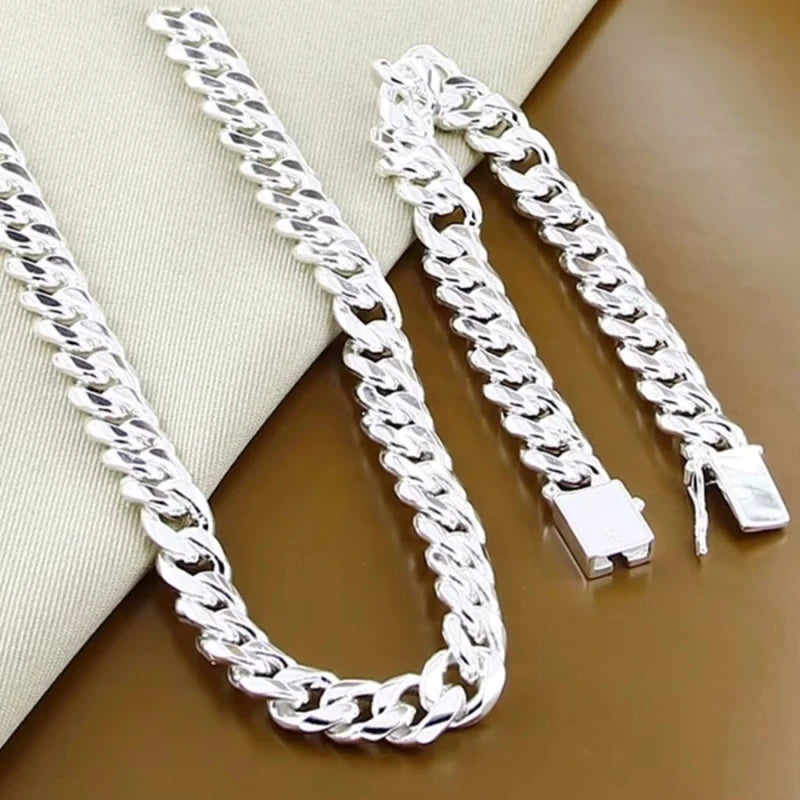 Vexaroa Square Chain Necklace and Bracelet Set — Vexaroa product image 1