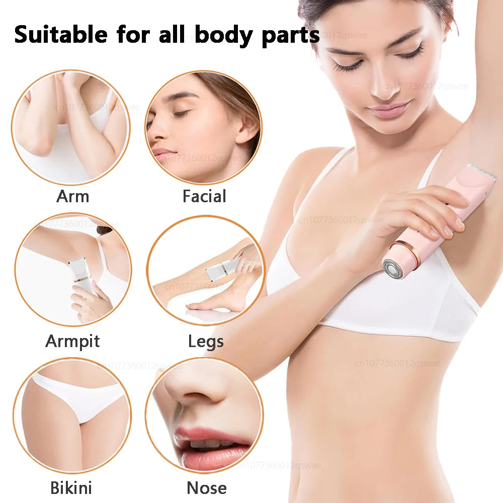 Vexaroa Women's IPX7 Dual-Head Electric Shaver & Body Epilator