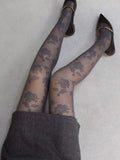 Vexaroa Rose Pattern Pantyhose | Anti-Tear Stretchy Breathable