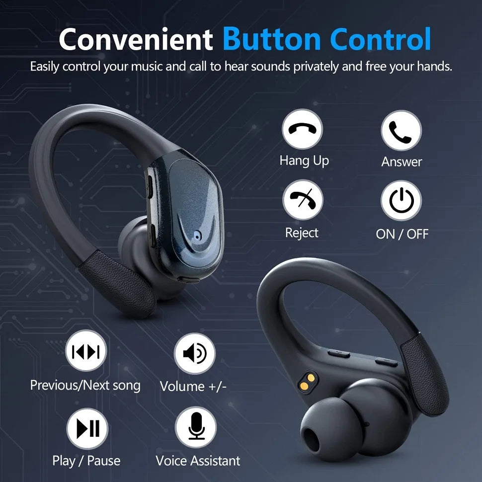Vexaroa Bluetooth 5.3 wireless sports earphones with microphone
