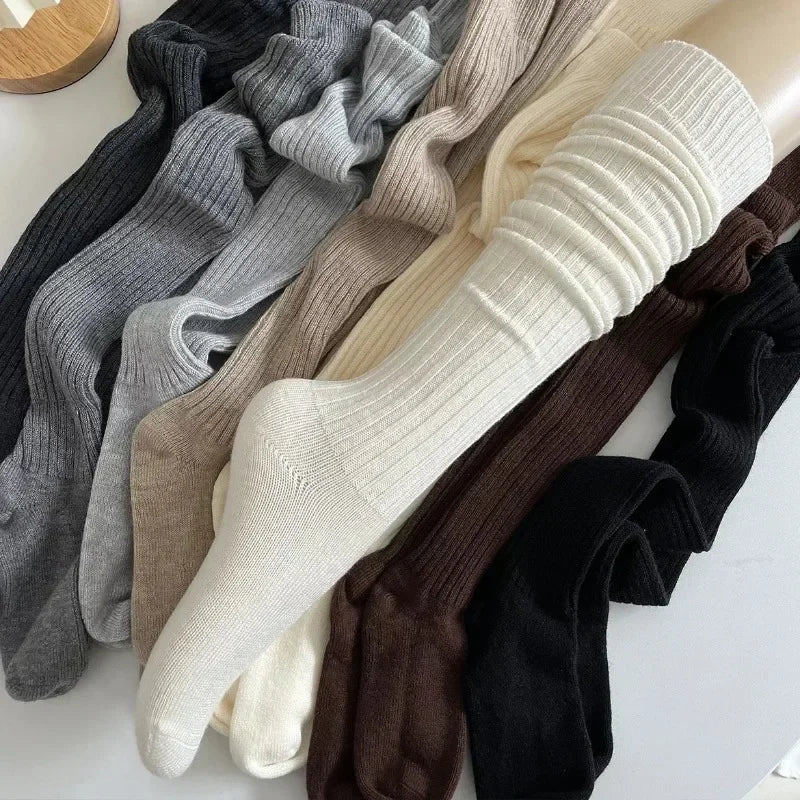 Vexaroa Women's Knee High Socks Wool Warm Winter Pile Boot Sock