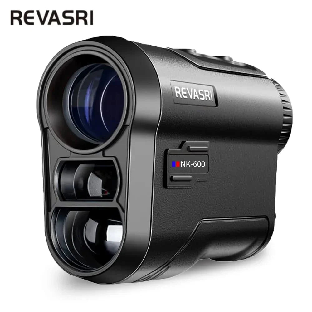 REVASRI 600M/Yard Golf Laser Rangefinder with Slope Compensation Flagpole Lock Vibration USB-C Rechargeable for Golfing