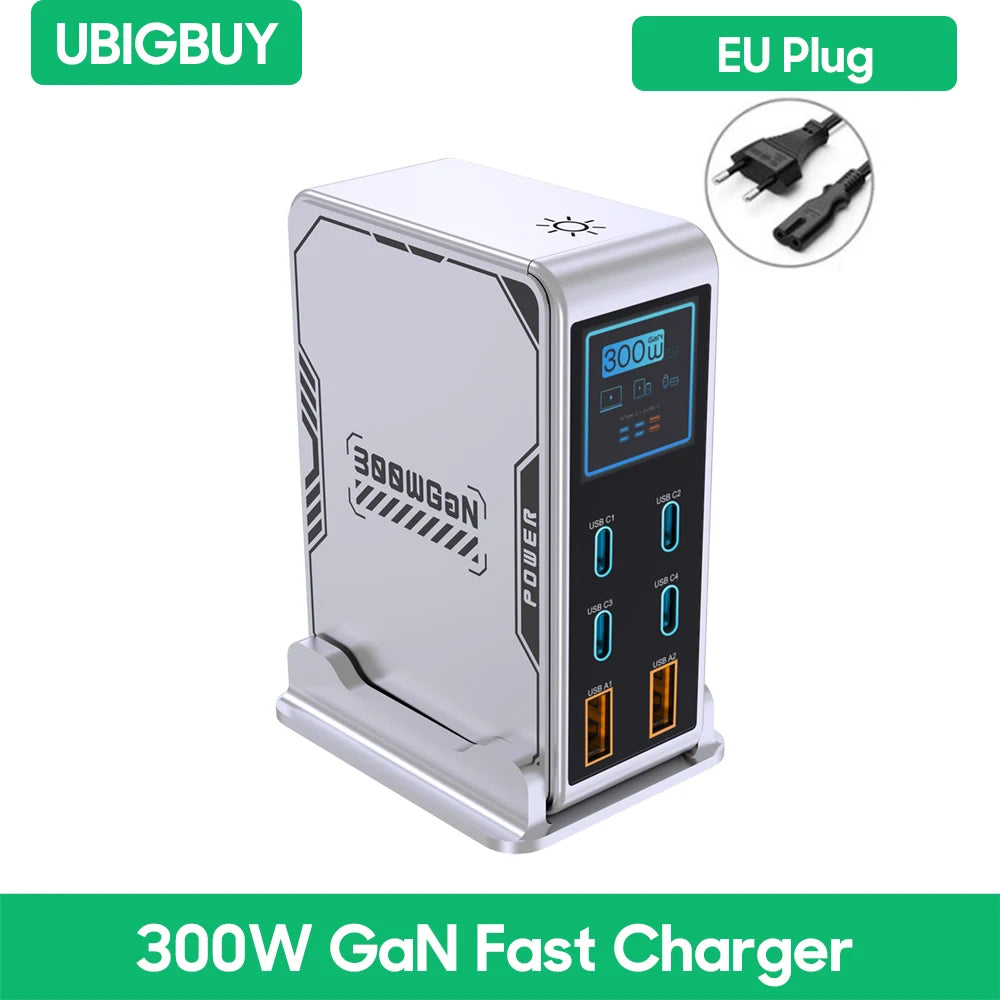 Vexaroa 300W GaN USB-C desktop charging station – product view 7
