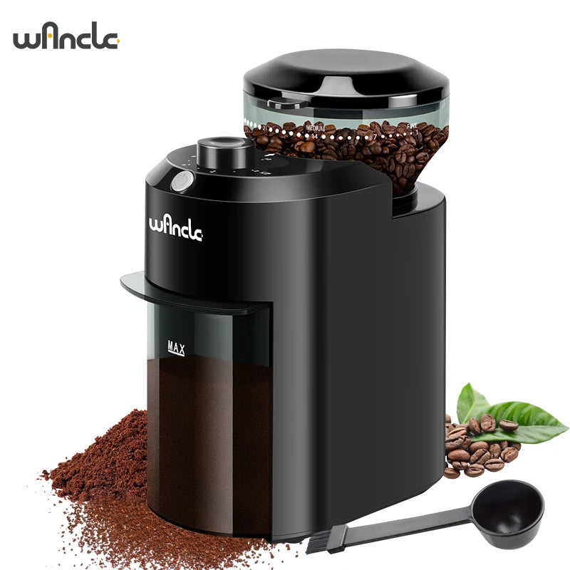 Vexaroa Wancle Electric Burr Coffee Grinder