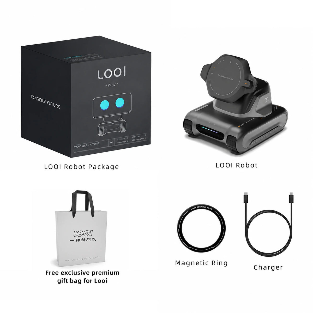 looi robot smartphone looi robot chatgpt large model English voice dialogue visual recognition interactive smart toy gift
