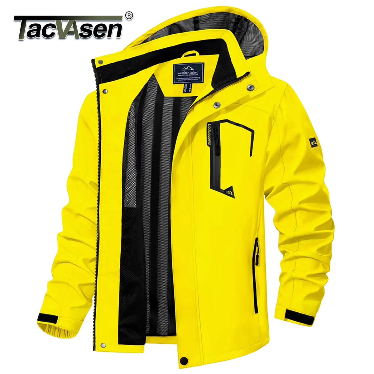 Vexaroa men's lightweight mesh-lined rain jacket, image 1