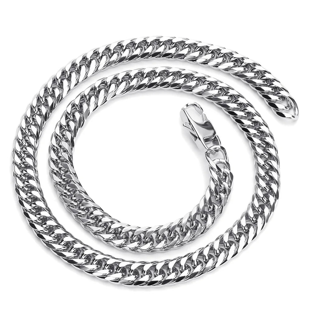 Vexaroa 316L Stainless Steel Cuban Link Necklace — Vexaroa product image 5