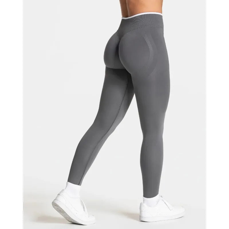 Vexaroa Color Block Seamless High Waist Hip Lift Yoga Leggings — product image