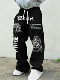 Vexaroa Gothic Graphic Wide-Leg Sweatpants