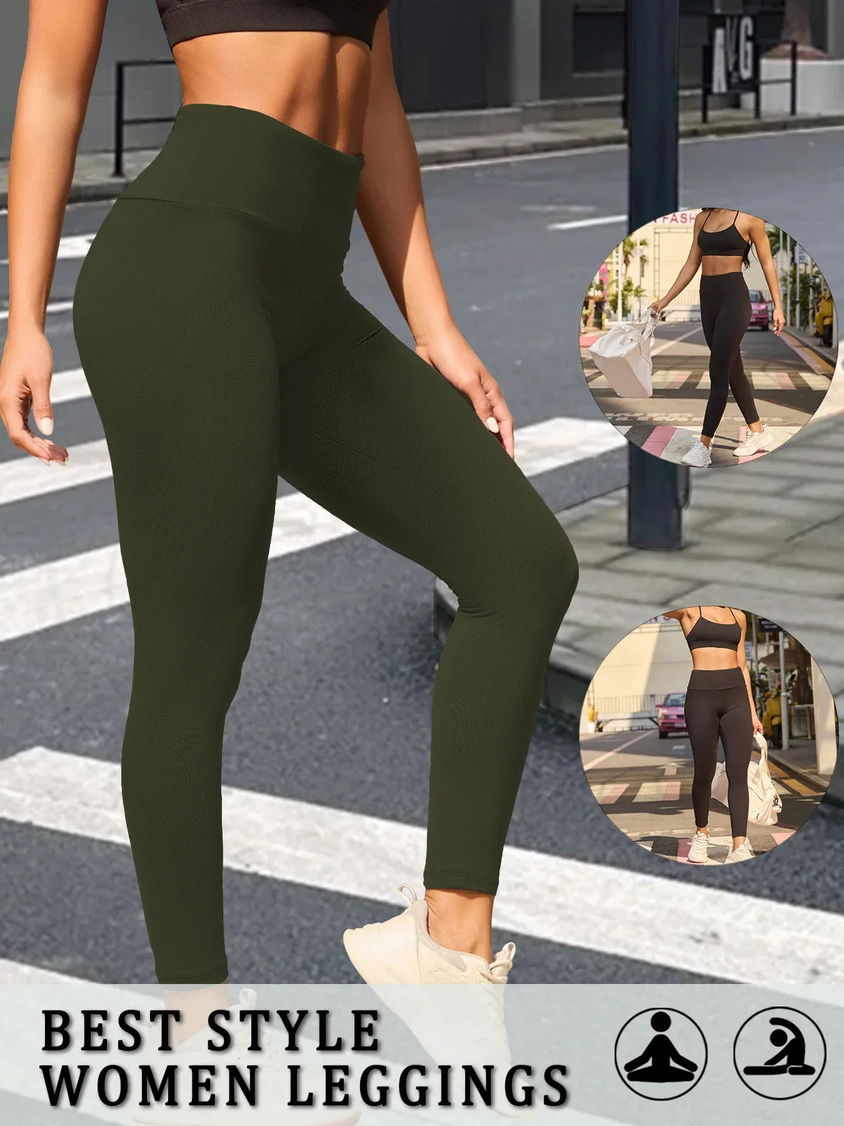 Vexaroa Super Soft High-Waist Tummy Control Leggings