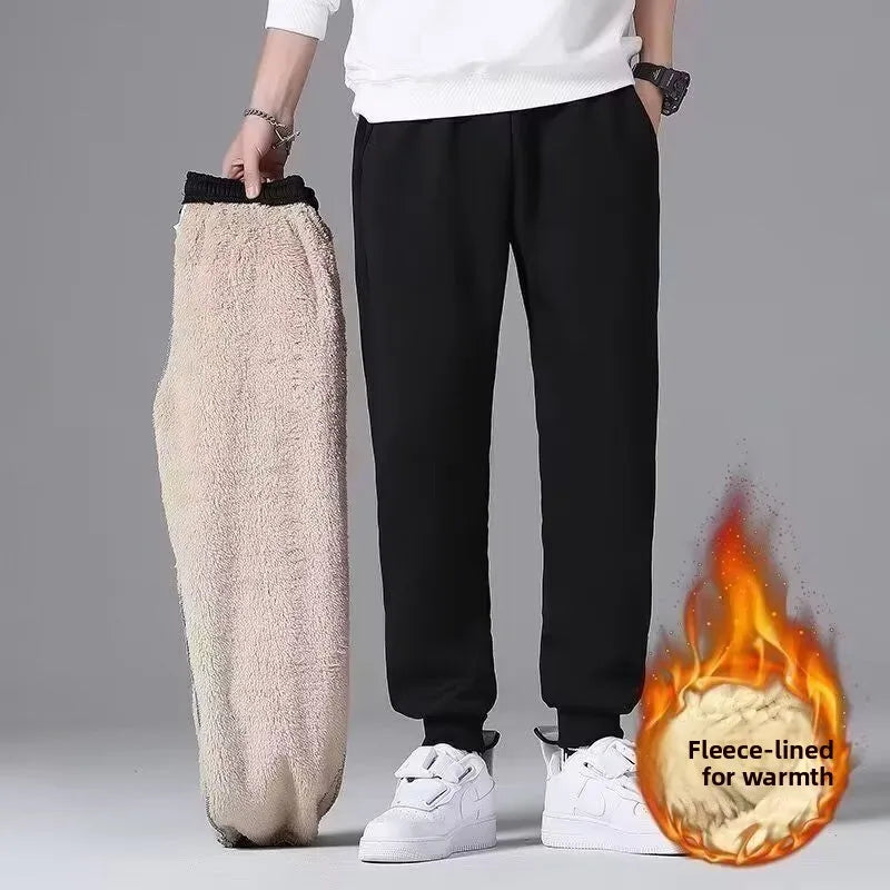 Vexaroa Men's Fleece Lamb Velvet Tracksuit Hooded Jacket & Pants