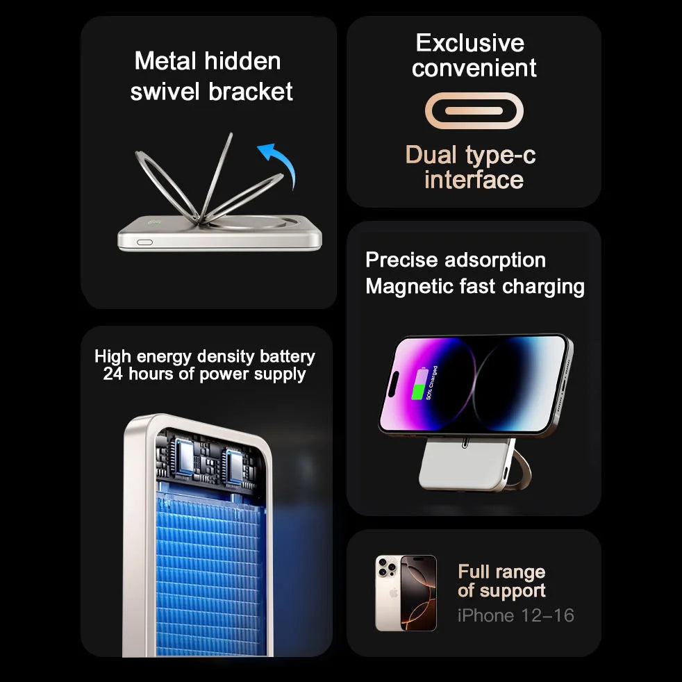 Vexaroa 5000mAh and 10000mAh magnetic wireless power bank — product image 4