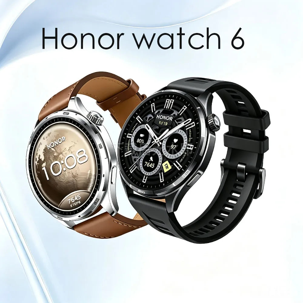 Honor Watch 6 Global Version Smart Sports Watch Heart Rate & ECG Monitoring, Bluetooth Calling, Compatible with Android/iOS 2026