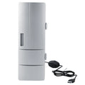 Compact Mini USB Fridge Freezer Cans Drink Beer Cooler Warmer Travel Car Office Use
