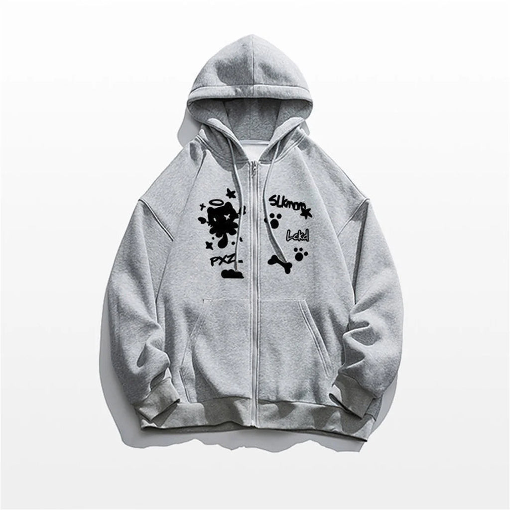 Vexaroa Cute Cat Zip-Up Hooded Jacket product image 6 | Vexaroa