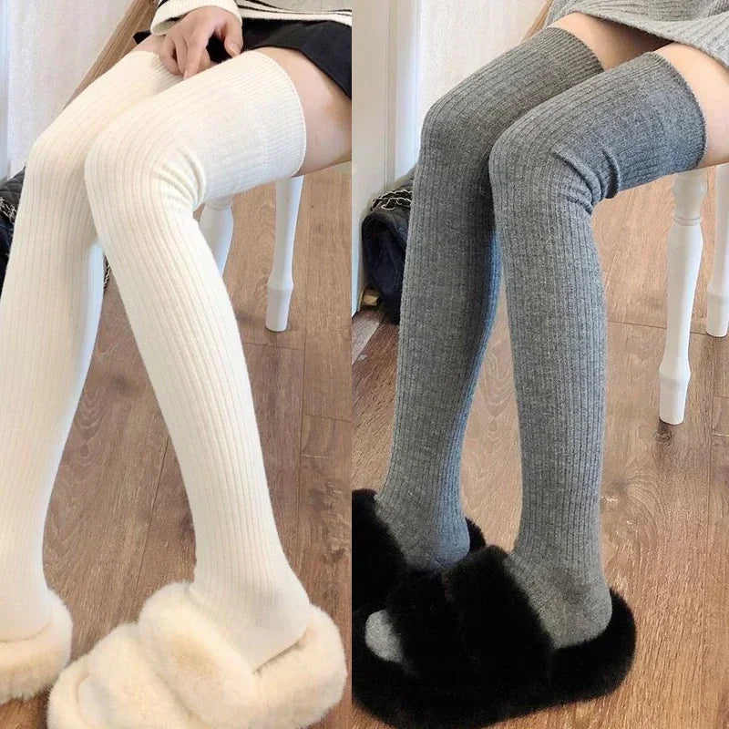 Vexaroa Women's Knee High Socks Wool Warm Winter Pile Boot Sock