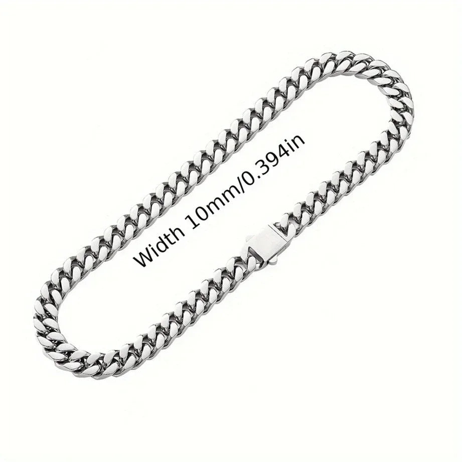 Vexaroa Gold-Tone Cuban Chain Necklace and Bracelet — Vexaroa product image 29
