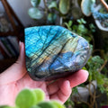 Vexaroa rainbow labradorite crystal sculpture with iridescent colour - view 7