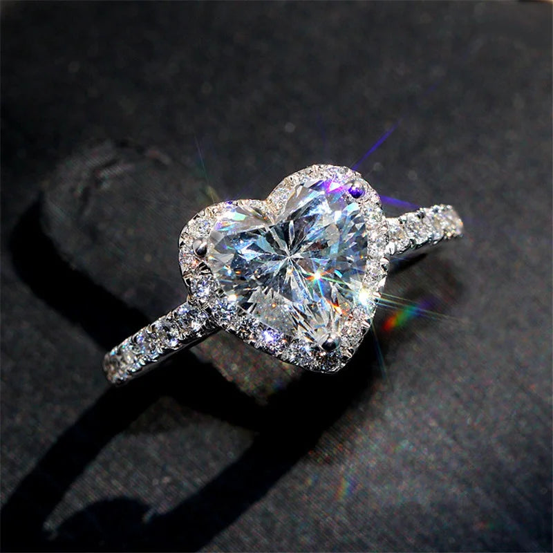 Vexaroa Silver-Tone Heart Cubic Zirconia Ring — Vexaroa product image 8