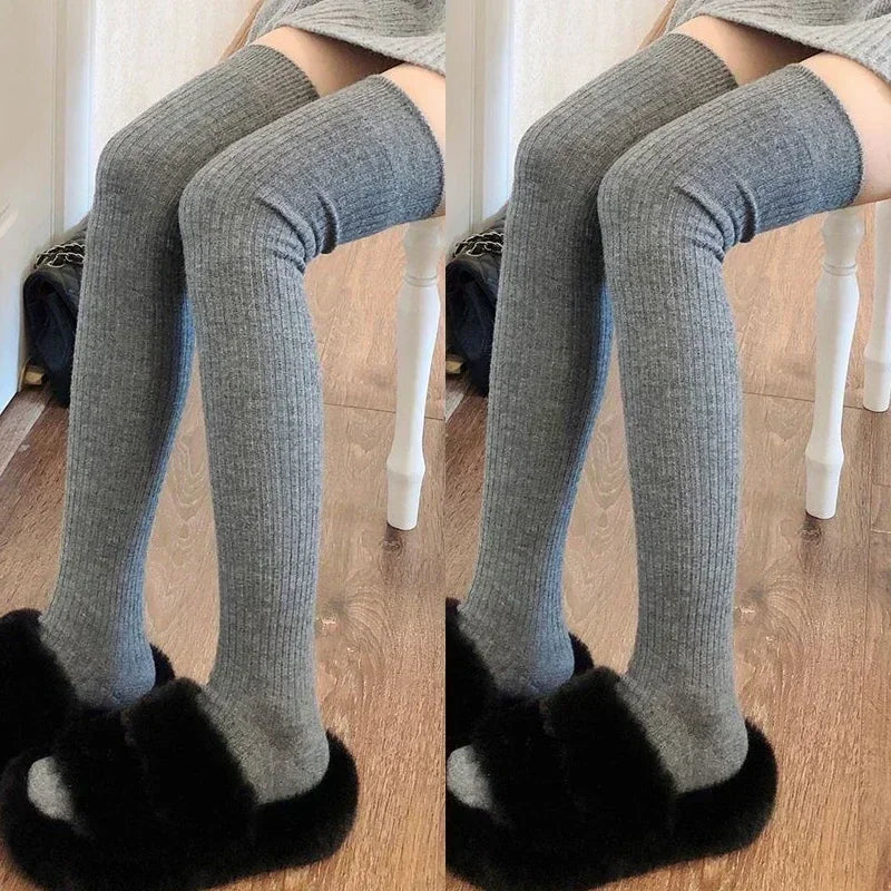 Vexaroa Women's Knee High Socks Wool Warm Winter Pile Boot Sock