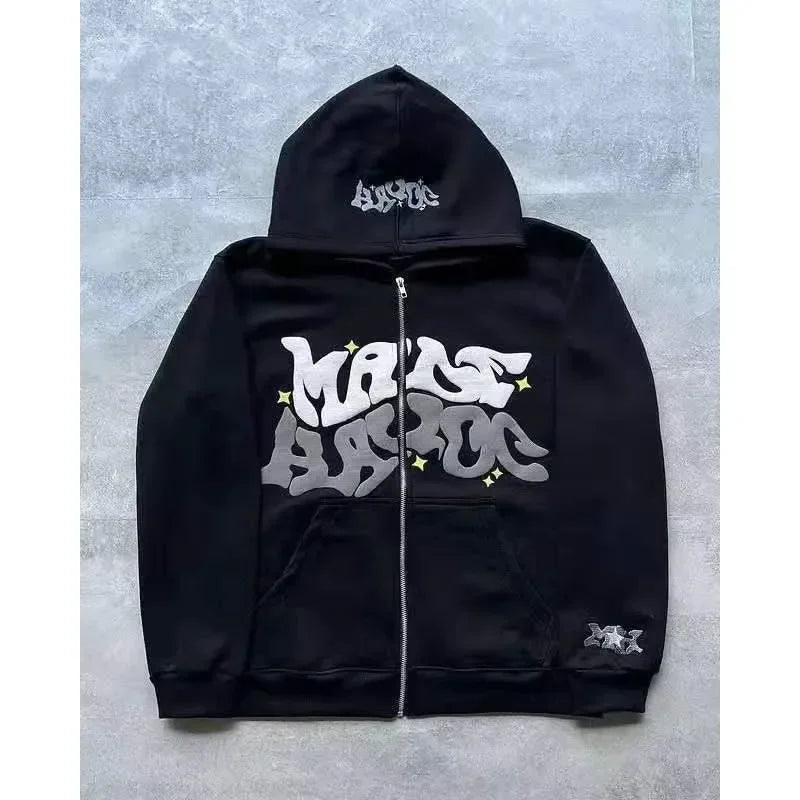 Vexaroa Fleece Print Zip-Up Hoodie product image 1 | Vexaroa