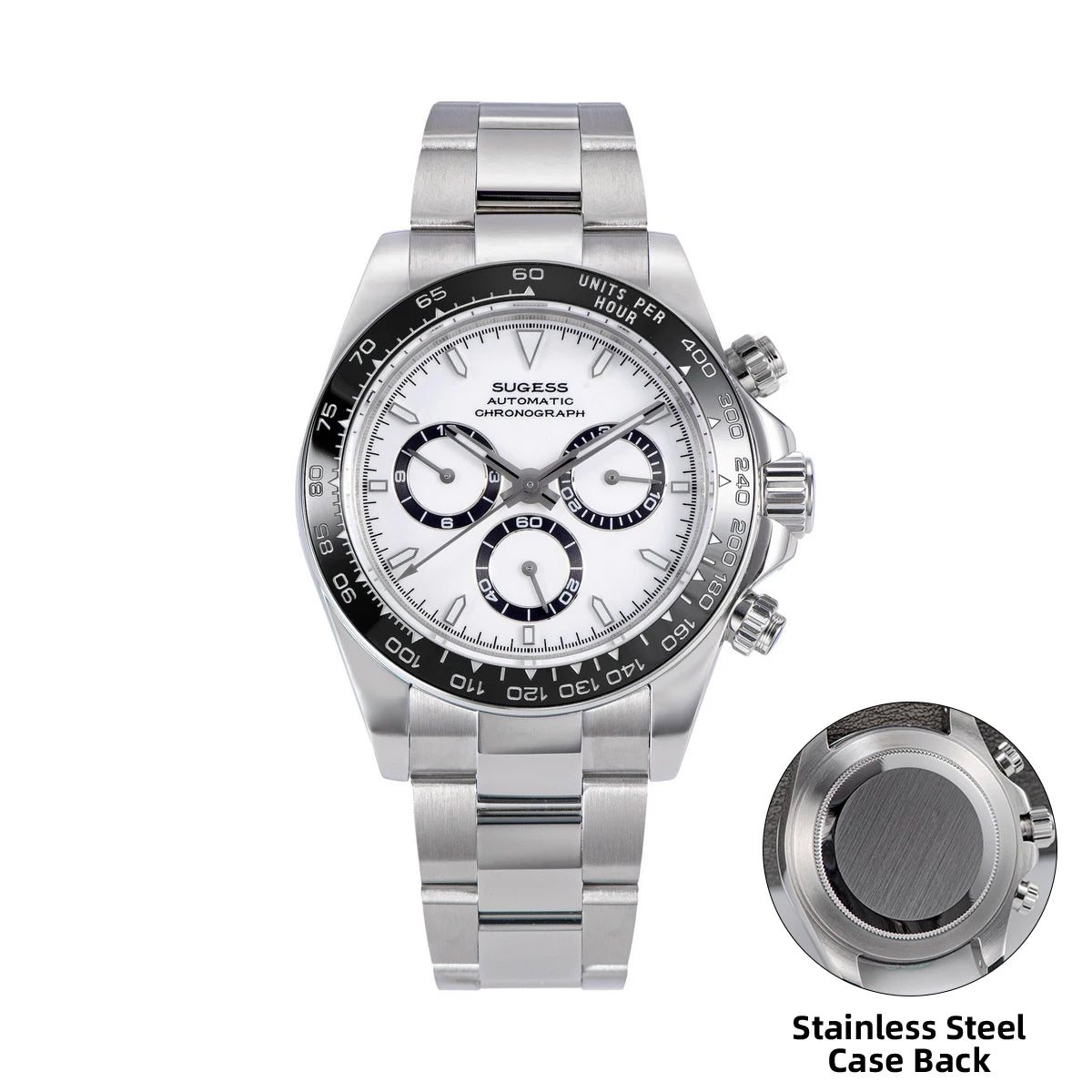 Vexaro Sugess Panda Diver Chronograph Ceramic Watch | Vexaro