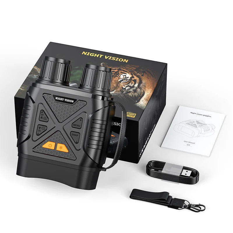 Vexaroa 1080P Night Vision Binoculars 10x 800m IR 2.8" Screen