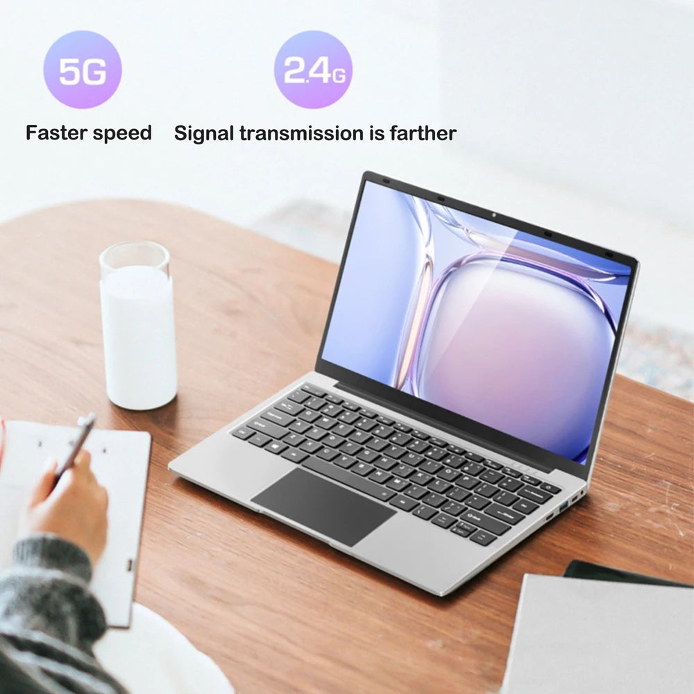 Ultra Slim 14.1 Inch Laptop Intel Core I9-9900 32GB RAM 2TB SSD for Gaming Office Study Windows 11 Pro FHD 1920*1080