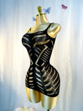 Vexaroa Sexy Hollow Out Fishnet Cover-Up Dress Summer Holiday
