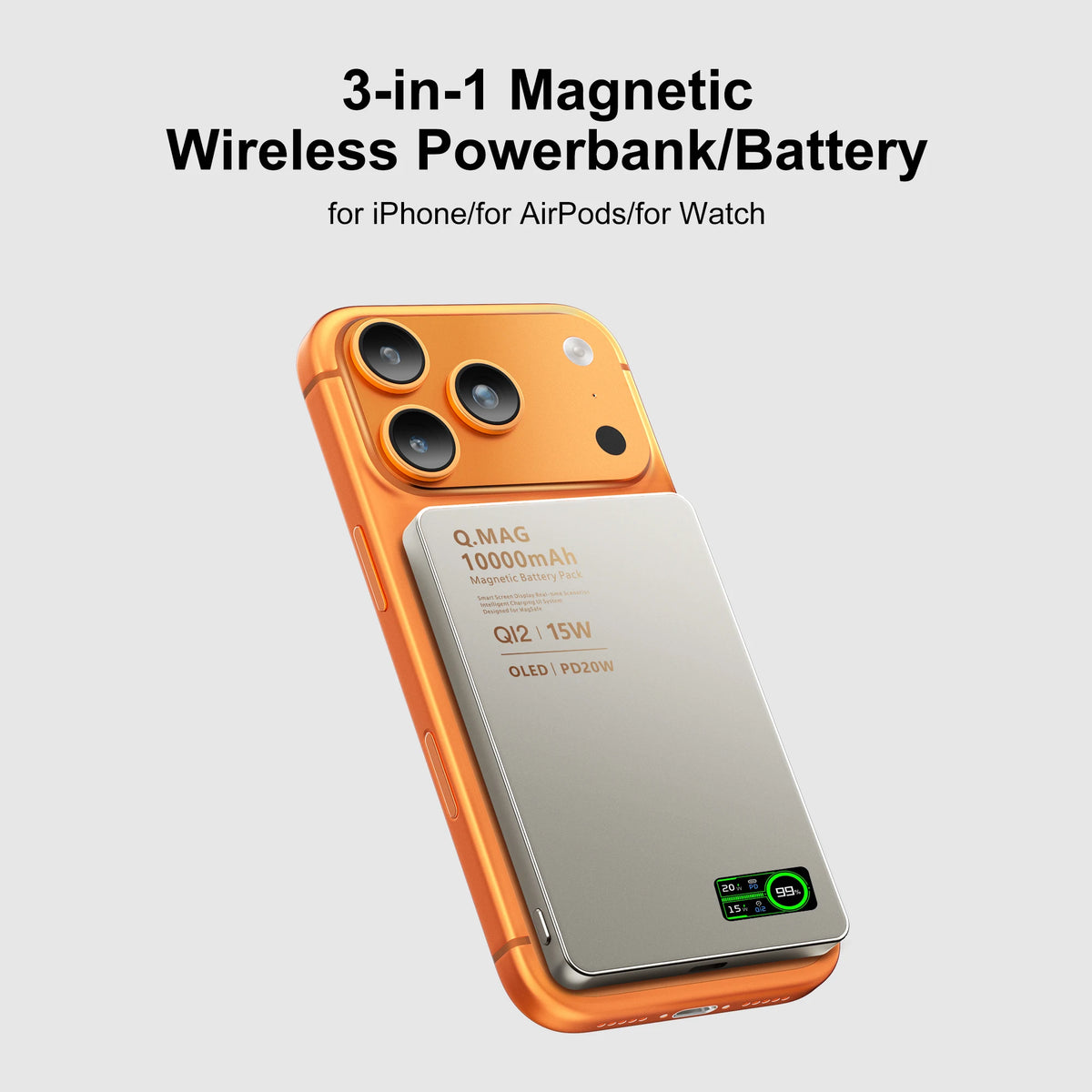 Vexaroa Magnetic Wireless Power Bank 5000/10000mAh iPhone — product image