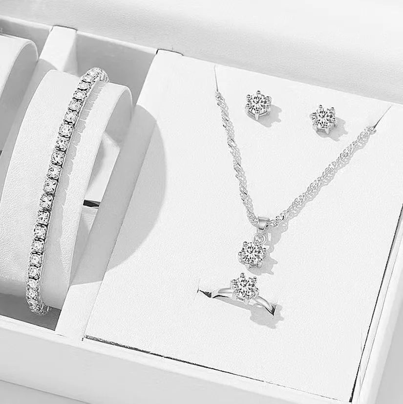 Vexaroa Crystal Zirconia Five-Piece Jewelry Set — Vexaroa product image 9