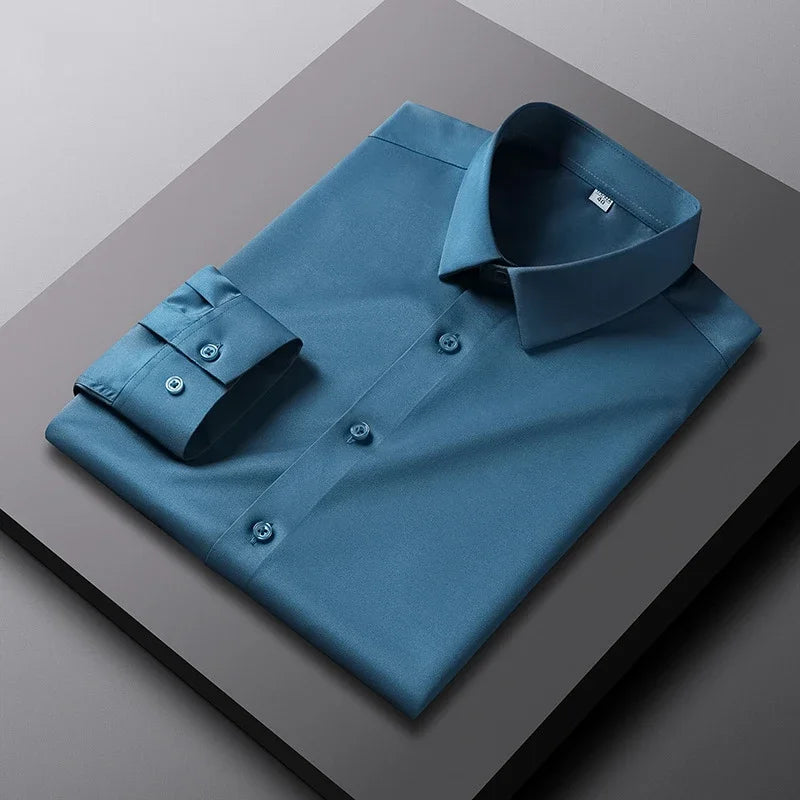 Vexaroa Men's Wrinkle-Resistant Business Shirt