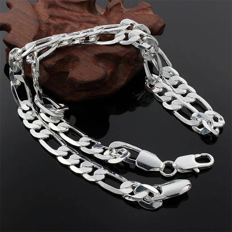 Vexaroa men's sterling silver chain necklace - product gallery image 3