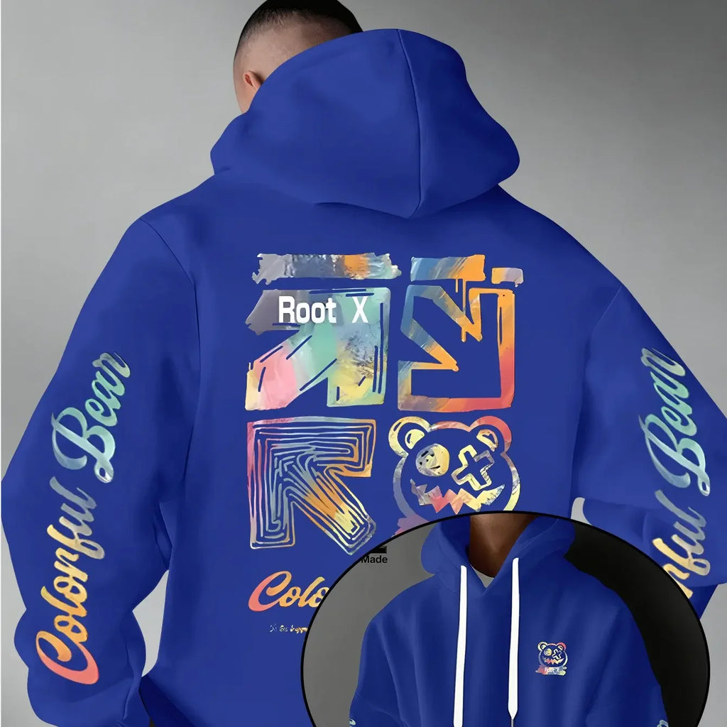 Vexaroa Rainbow Graffiti Bear Hoodie — product image 5