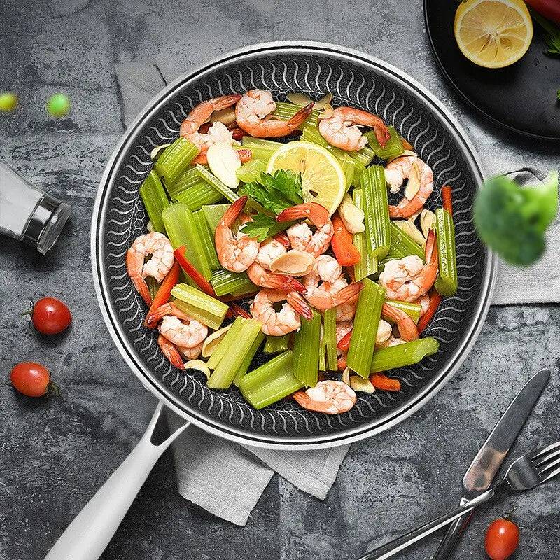 Vexaroa Tri-Ply Stainless Steel Honeycomb Pan product photo, view 3