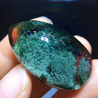 Natural Green Phantom Quartz Pendant Jewelry Women Men 36.7/22.1/15.3mm Necklace Water Drop Phantom Rare Garden AAAAAA