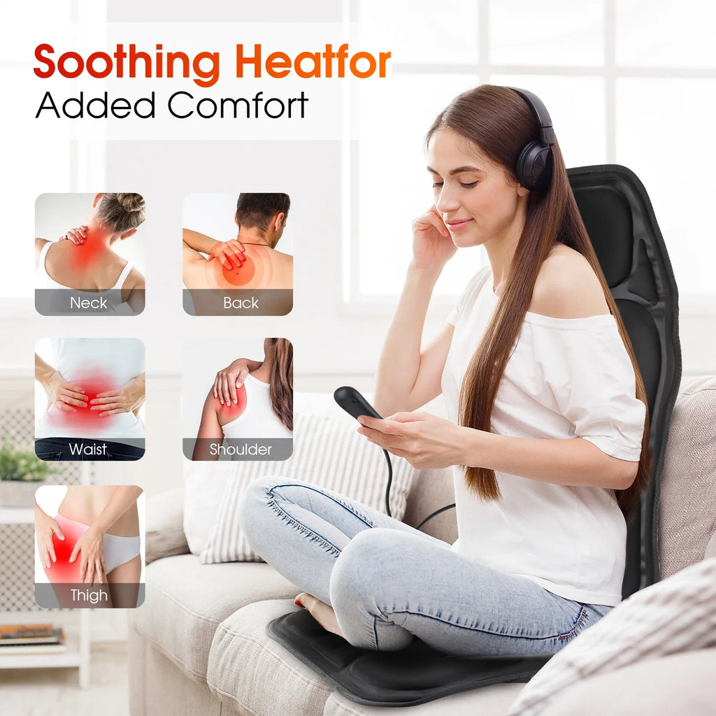 Vexaroa heated vibration massage chair cushion – product view 3