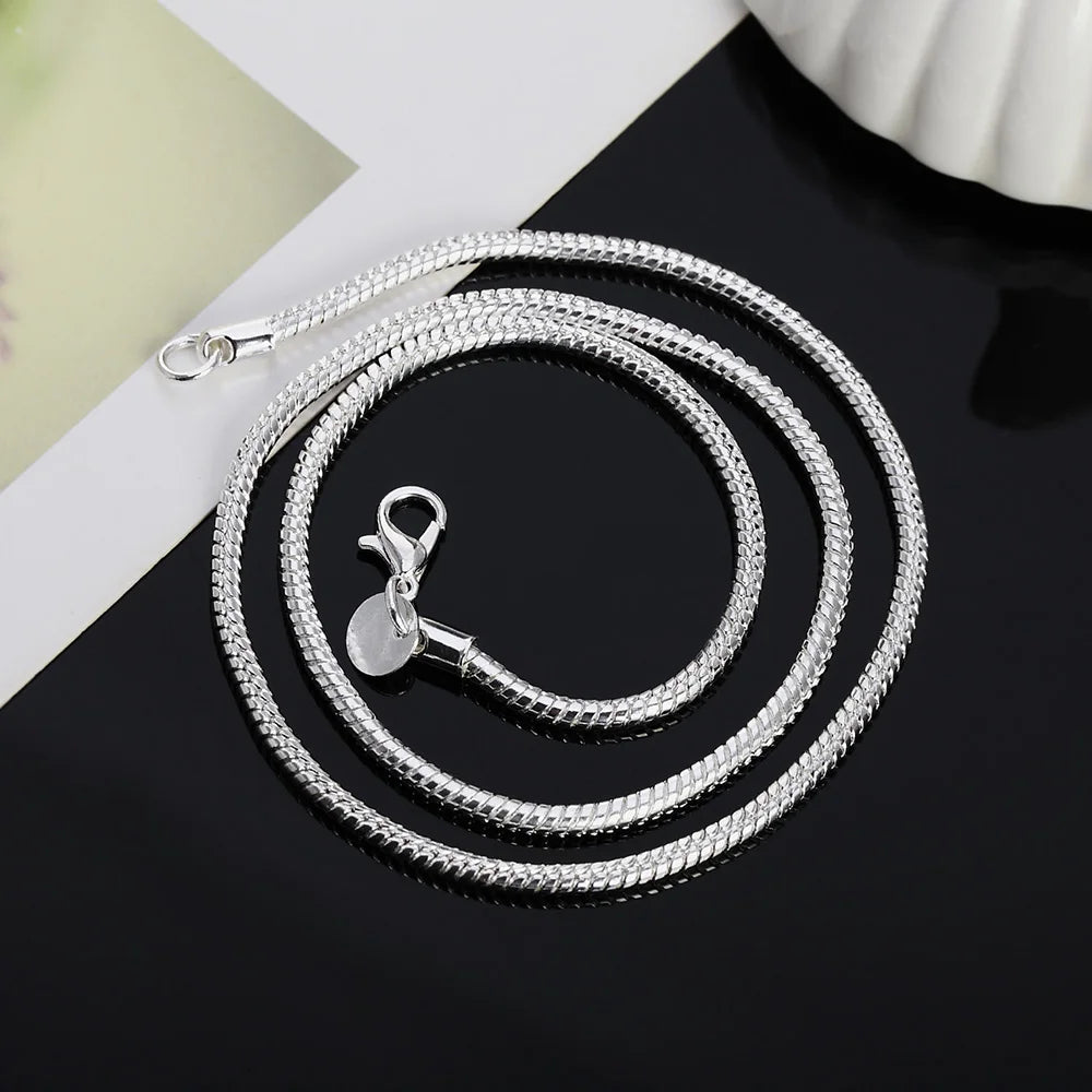 Vexaroa 925 sterling silver snake chain necklace - product gallery image 5