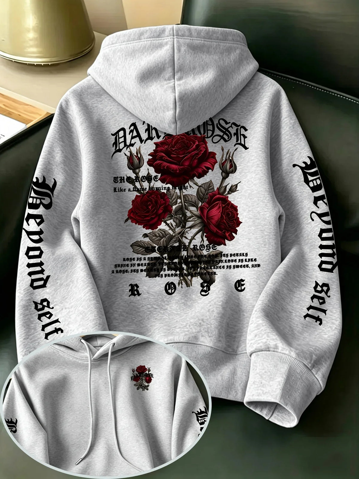Vexaroa Gothic Rose Graphic Hoodie product image 12 | Vexaroa