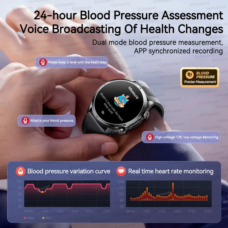 Vexaroa Air Pump Blood Pressure & ECG Smartwatch