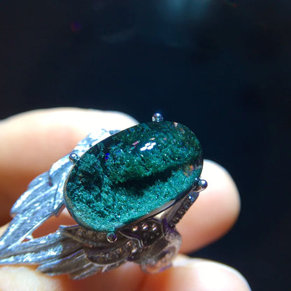 Green Phantom Quartz Ring 17mm | Vexaroa