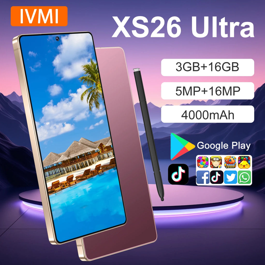 Vexaroa XS26 Ultra Android smartphone with 6.9-inch display
